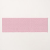 Tapis De Yoga Élégant Motif marocain rose avec nom (Dos (Horizontal))
