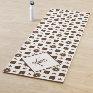 Tapis De Yoga Élégant Motif Monogram Yoga Mat