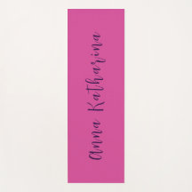 Élégant nom de script Solid Mullberry rose