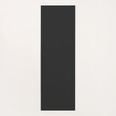 Tapis De Yoga Elégant or sur Soft Black Floral Henna Mandala (Dos)