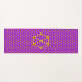 Tapis De Yoga Élégant Pois Or (Devant (Horizontal))