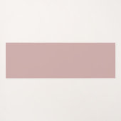 Tapis De Yoga Élégant rose moderne Script Girly Monogramme Nom (Dos (Horizontal))