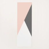 Tapis De Yoga Élégant rougissent le rose et les triangles (Dos)