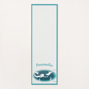 Tapis De Yoga Elégant sirène Dolphin bleu gris Zen Zen Yoga Nama
