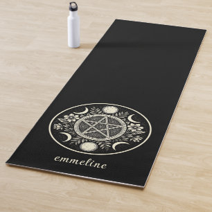 Tapis De Yoga Elégant Soleil Céleste Lune Personnalisée