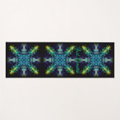 Tapis De Yoga Elégant vert turquoise boho Bohemian Mandala (Devant (Horizontal))