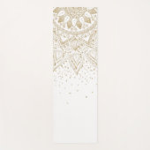Tapis De Yoga Elégante conception de points Mandala Or (Devant)