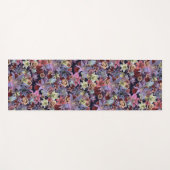 Tapis De Yoga Élégante florale Vintage (Devant (Horizontal))