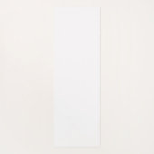 Tapis De Yoga Élégante Hydragea Jaune Monogramme Floral (Dos)