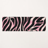 Tapis De Yoga Elégante Parties scintillant Rose or Zebra Black P (Devant (Horizontal))