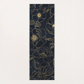 Tapis De Yoga Elégante Rose d'or bleu (Dos)