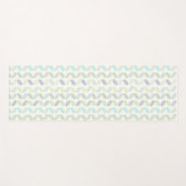 Tapis De Yoga Élégante verdure Botanique Tropical Feuille Motif (Devant (Horizontal))