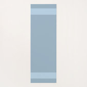 Tapis De Yoga Elégants cygnes et monogrammes sur bleu clair (Dos)