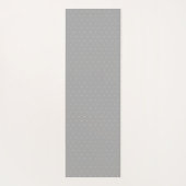 Tapis De Yoga Élégants points argentés sur gris clair (Dos)