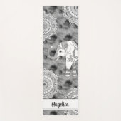 Tapis De Yoga Eléphant Boho Mandala Yoga Mat (Devant)