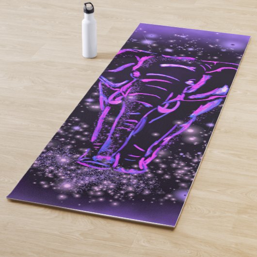 Tapis De Yoga Eléphant Violet Yoga Mat (En situation)