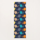 Tapis De Yoga éléphants de dessin animé (Dos)