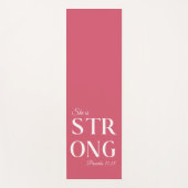 Tapis De Yoga Elle est une citation chrétienne forte (Devant)