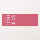 Tapis De Yoga Elle est une citation chrétienne forte (Devant (Horizontal))