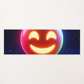 Tapis De Yoga Emoji Orb Joyeux (Devant (Horizontal))