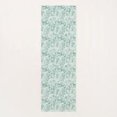 Tapis De Yoga Empreinte de léopard à la menthe (Dos)