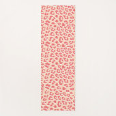 Tapis De Yoga Empreinte de léopard blanc corail (Devant)