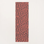 Tapis De Yoga Empreinte de léopard Brown de corail (Dos)