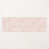 Tapis De Yoga Empreinte de léopard de Parties scintillant rose v (Devant (Horizontal))