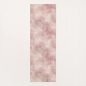 Tapis De Yoga Empreinte de léopard d'or de Glam rose (Dos)