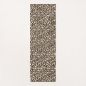 Tapis De Yoga Empreinte de léopard d'or rose (Devant)