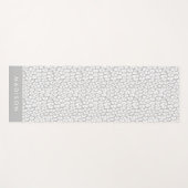 Tapis De Yoga Empreinte de léopard gris clair personnalisé (Devant (Horizontal))