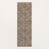 Tapis De Yoga Empreinte de léopard noir rose pâle           (Dos)