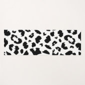 Tapis De Yoga Empreinte de léopard personnalisable (Devant (Horizontal))