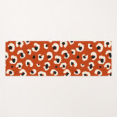 Tapis De Yoga Empreinte de léopard rouge gras dynamique (Devant (Horizontal))