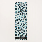 Tapis De Yoga Empreinte de léopard, Spots, Leopard Bleu, Votre N (Dos)