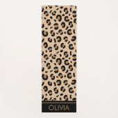 Tapis De Yoga Empreinte de léopard, Spots, Leopard Brown, Votre (Devant)