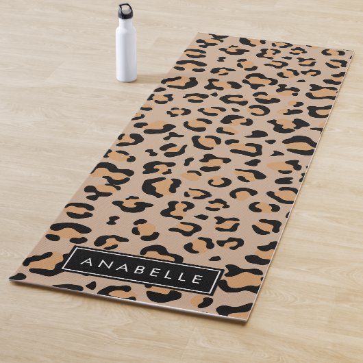 Tapis De Yoga Empreinte de léopard, Spots, Leopard Brown, Votre  (En situation)