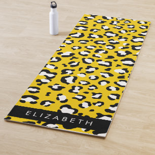 Tapis De Yoga Empreinte de léopard, Spots, Leopard Jaune, Votre