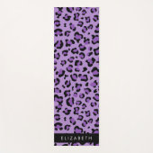Tapis De Yoga Empreinte de léopard, Spots, Leopard Violet, Votre (Devant)