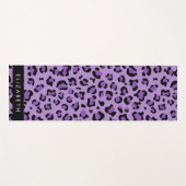Tapis De Yoga Empreinte de léopard, Spots, Leopard Violet, Votre (Devant (Horizontal))