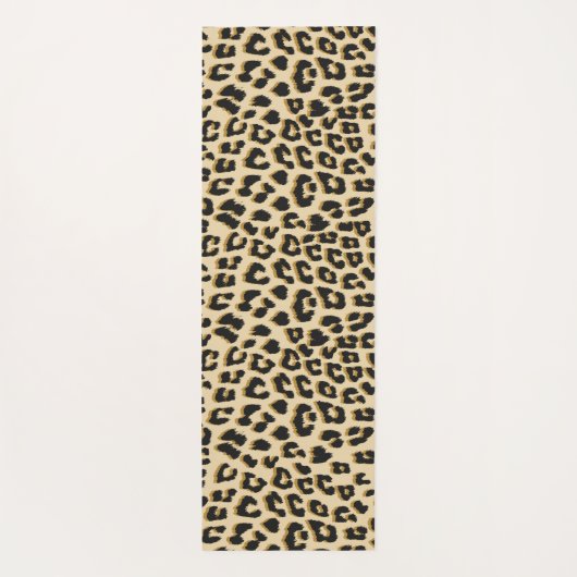 Tapis De Yoga Empreinte de léopard Tan (Dos)