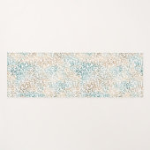 Tapis De Yoga Empreinte de léopard Turquoise Gold (Devant (Horizontal))