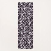 Tapis De Yoga Empreinte de léopard violet noir (Devant)