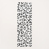 Tapis De Yoga Empreinte de léopard, Zones Léopard, Noir Et Blanc (Devant)