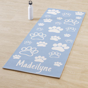 Tapis De Yoga Empreinte de patte Doga-manuscrit Monogramme Calma