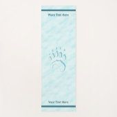 Tapis De Yoga Empreinte de patte d'ours polaire (Devant)