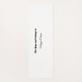 TAPIS DE YOGA EMPRUNTE DE PATTE (Dos)