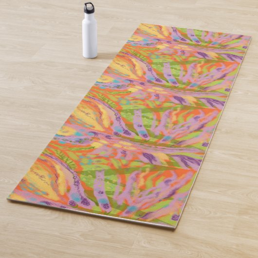 Tapis de yoga en 2 faces originaux (En situation)
