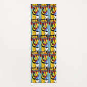 Tapis de yoga en art abstrait (Devant)