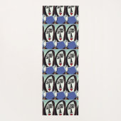 Tapis de yoga en art abstrait (Dos)